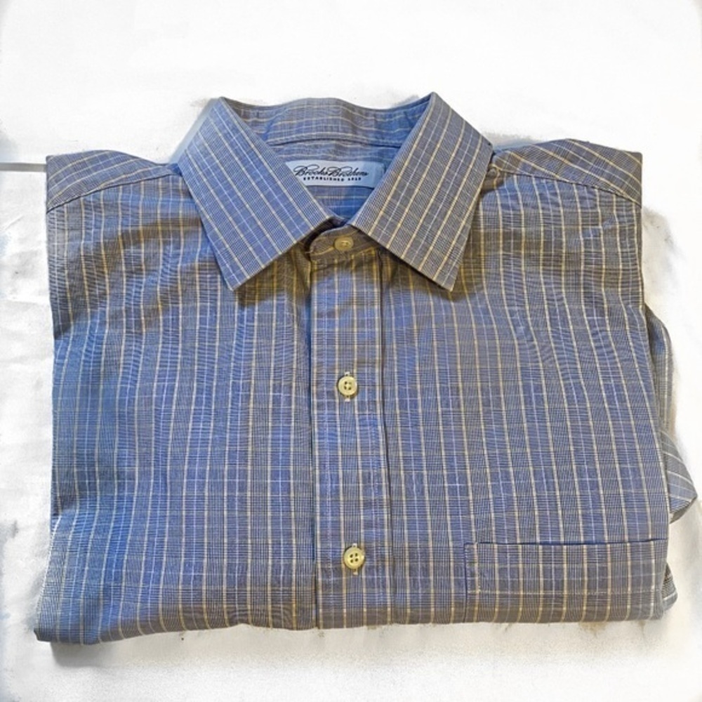 Brooks brothers men's size 16 1/2 button down shirt 100% cotton
